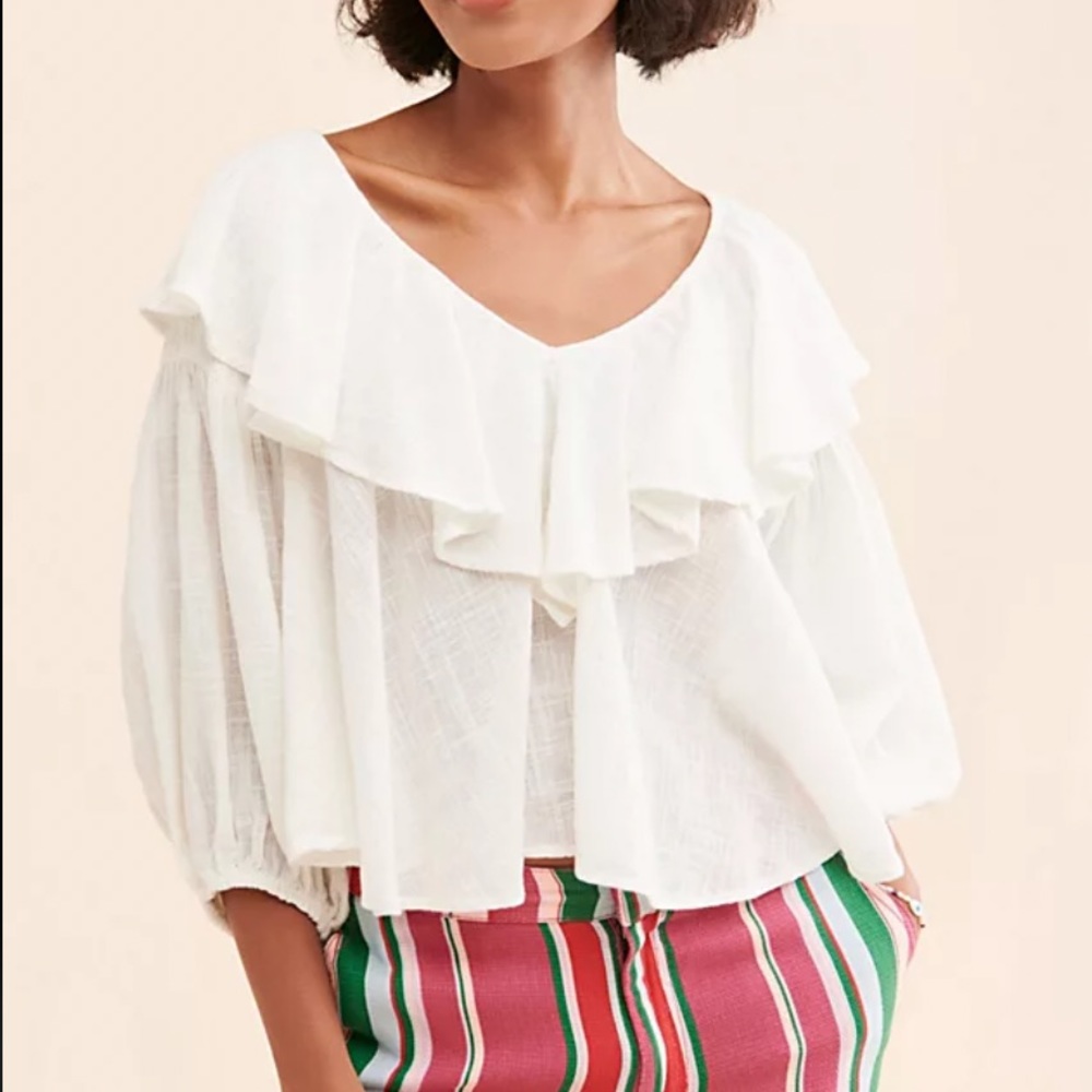 FREE PEOPLE ❤️‍🔥 ZURI BLOUSE NWT SIZE XS